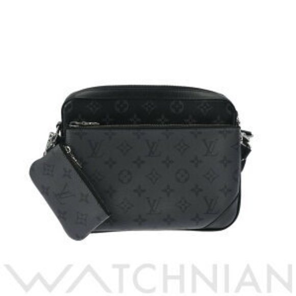Louis Vuitton Eclipse Black Trio Messenger Bag Black Reverse - Picture 1 of 9
